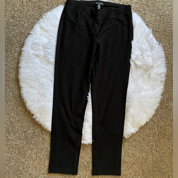 Eileen Fisher Black Pull On Pants Stretchy Womens Size XS - Picture 1 of 6